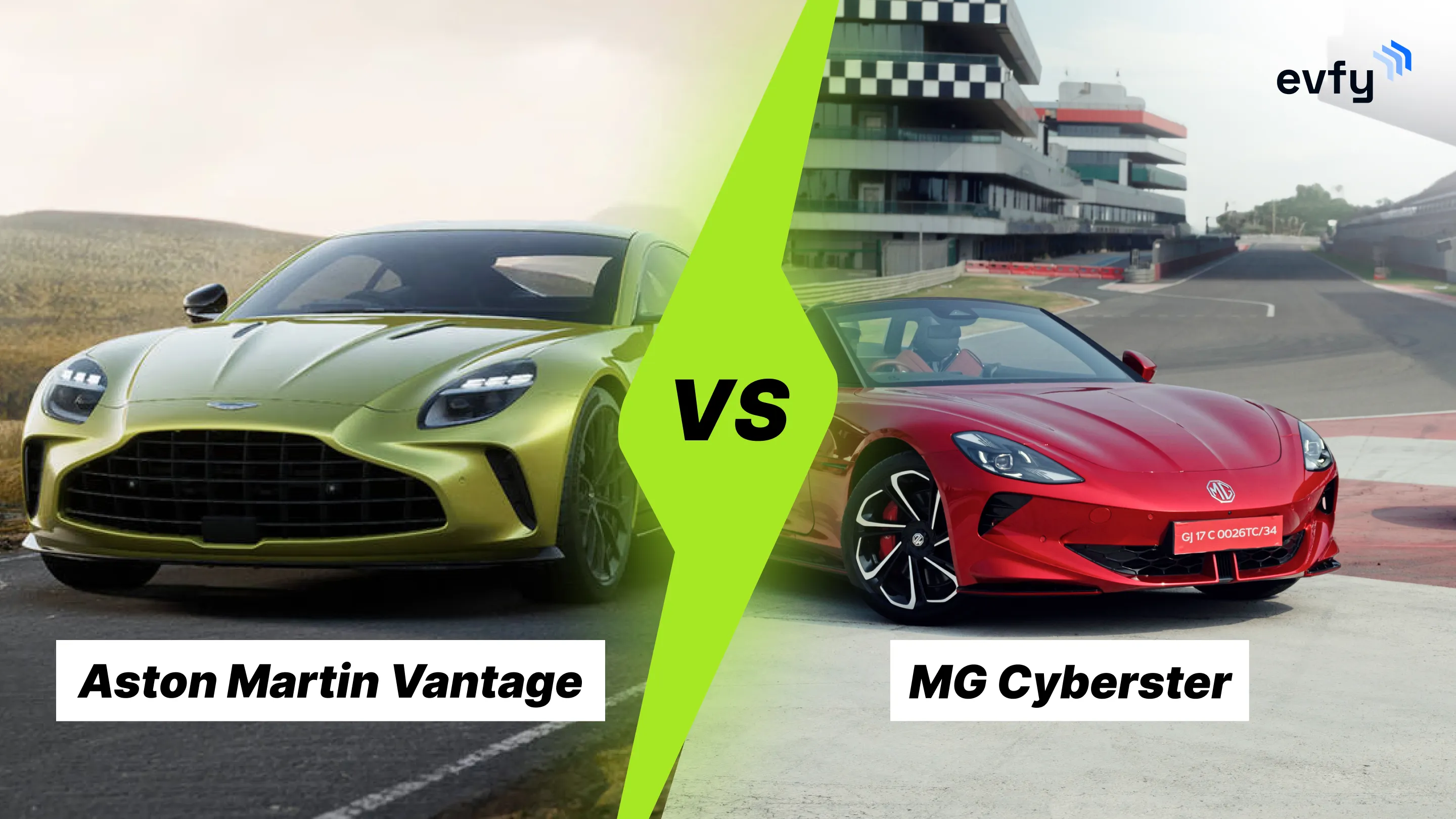 MG Cyberster vs Aston Martin Vantage Comparison: Price, Features, Range & More
